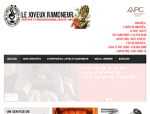 Tablet Screenshot of joyeuxramoneur.com